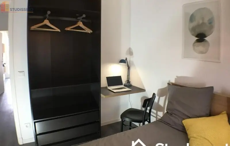 Studio meublé 9m² Marseille 3e - Lumineux, étage élevé - Photo 3