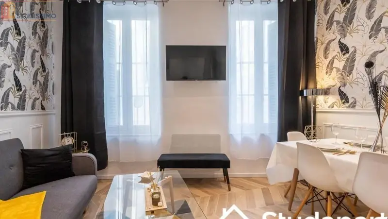 Studio meublé 13m² Marseille 1er - Meublé, DPE A - Photo 1