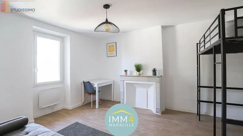 Studio meublé 22m² Marseille 5e - Meublé, étage 3 - Photo 4