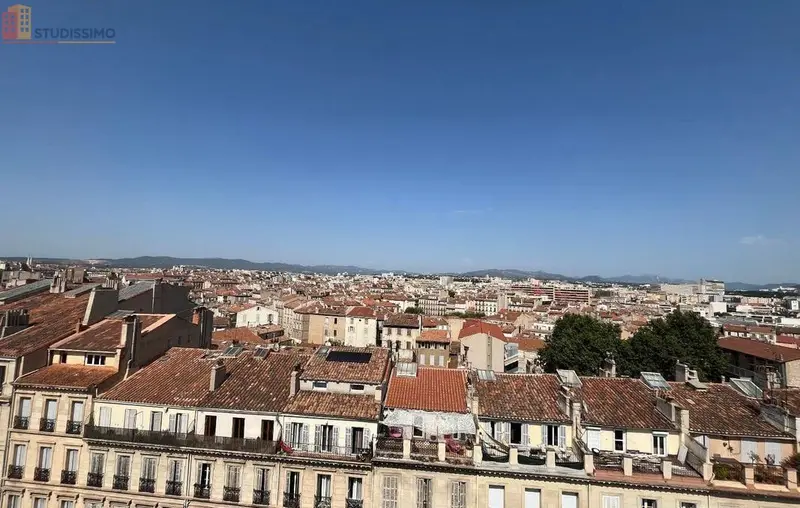 Studio 19m² Marseille 6e - Étage élevé, vue dégagée - Photo 2