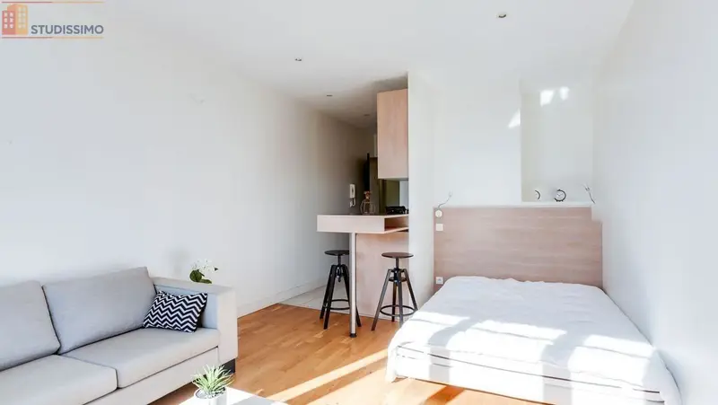 Studio meublé 28m² Marseille 2e Joliette - Vue mer, wifi inclus - Photo 4