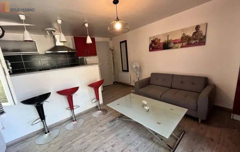 Studio meublé 24m² Narbonne - Meublé, DPE D - Photo 1