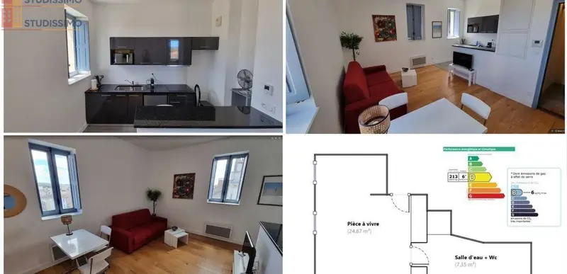 Studio meublé 32m² Narbonne centre - Grand, lumineux - Photo 2