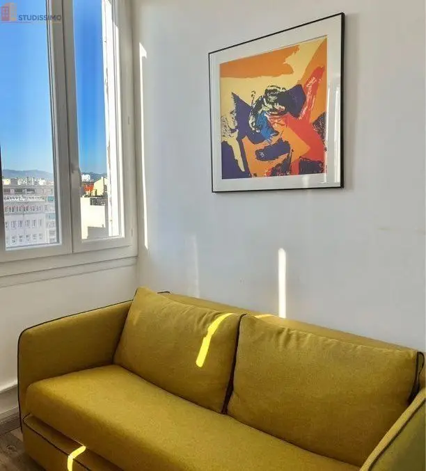 Studio meublé 19m² Marseille 8e - Lumineux, dernier étage - Photo 1