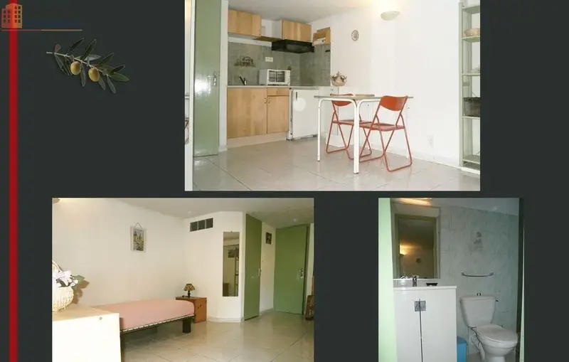 Studio meublé 21m² Aix-en-Provence - Rénové, terrasse - Photo 1