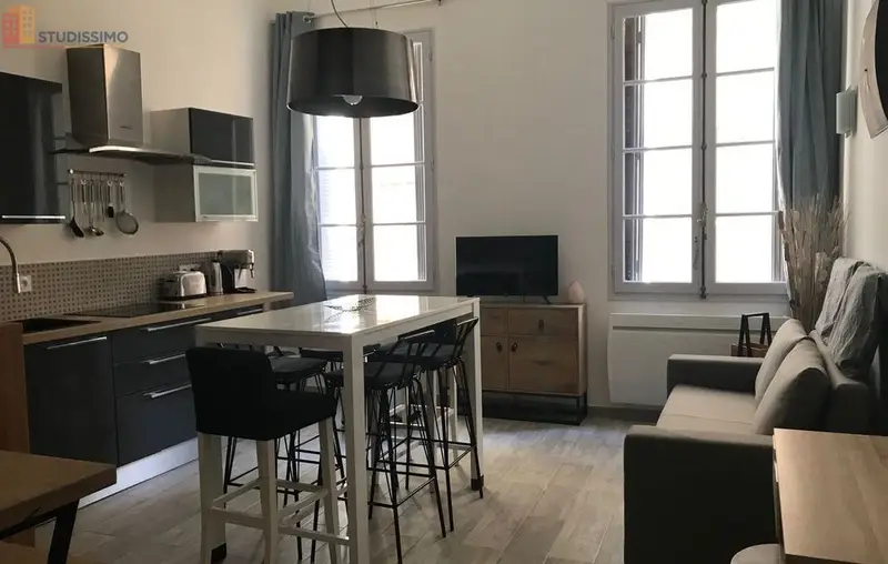 Studio meublé 32m² Aix-en-Provence centre - Calme, équipé - Photo 2