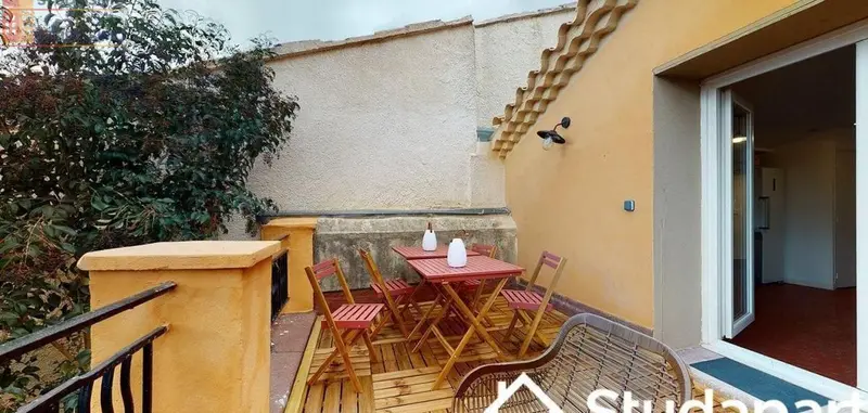 Studio meublé 13m² Marseille 4e - Calme, lumineux - Photo 1