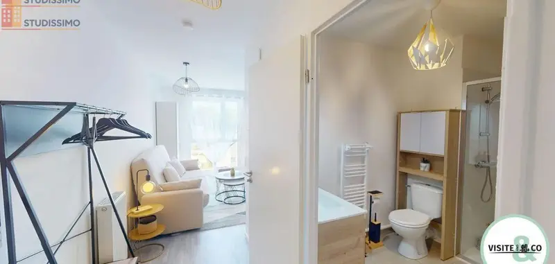 Studio meublé 25m² Bayeux - Meublé, 2e étage - Photo 12