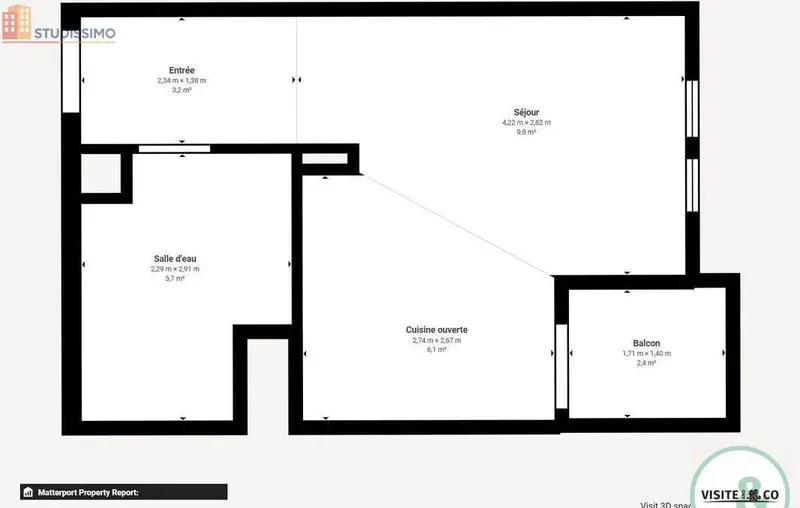 Studio meublé 25m² Bayeux - Meublé, 2e étage - Photo 4