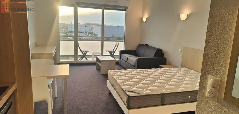 Studio meublé 28m² Caen 14000 - Balcon, lumineux - Photo 5