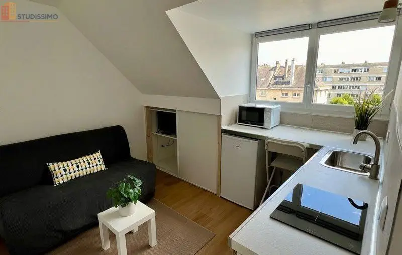 Studio meublé 11m² Caen 14000 - Meublé, dernier étage - Photo 3