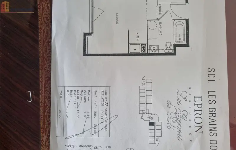 Studio meublé 20m² Épron 14610 - Résidence étudiante - Photo 3