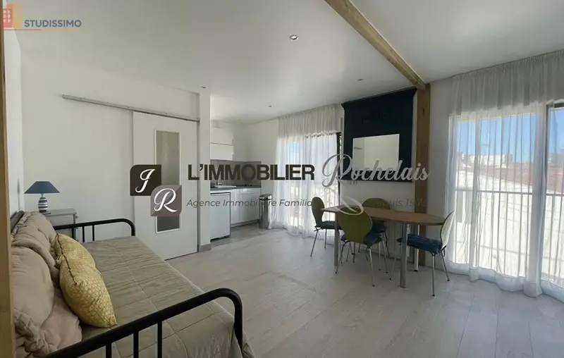 Studio meublé 24m² La Rochelle - Lumineux, DPE C - Photo 3