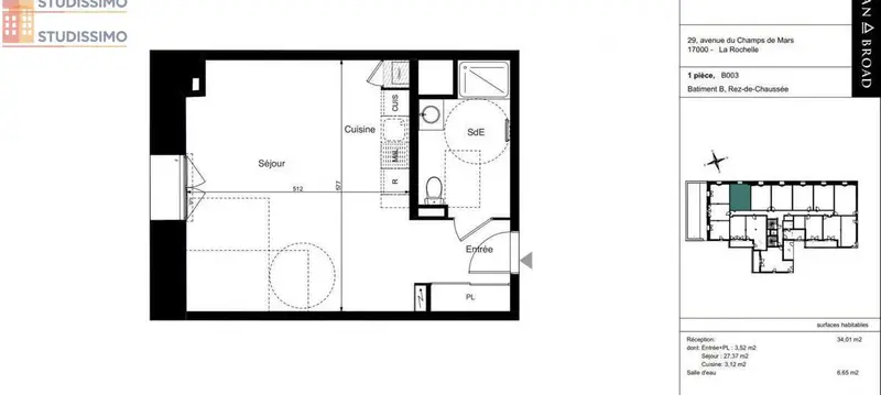 Studio 40m² La Rochelle 17000 - Photo 5