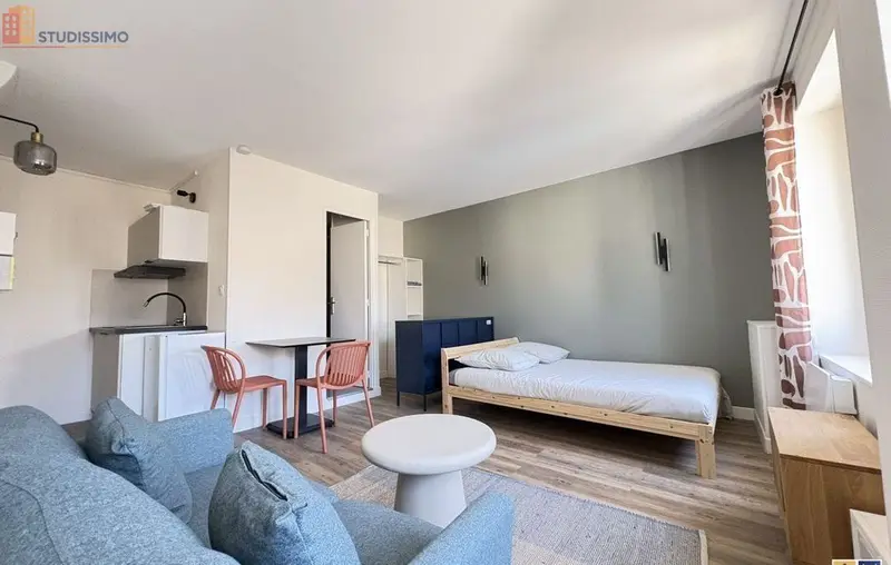 Studio meublé 23m² Bourges - Meublé, DPE D - Photo 7