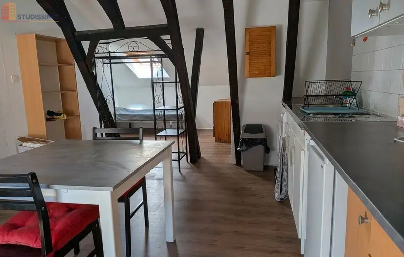 Studio meublé 21m² Bourges - Grand, lumineux - Photo 2