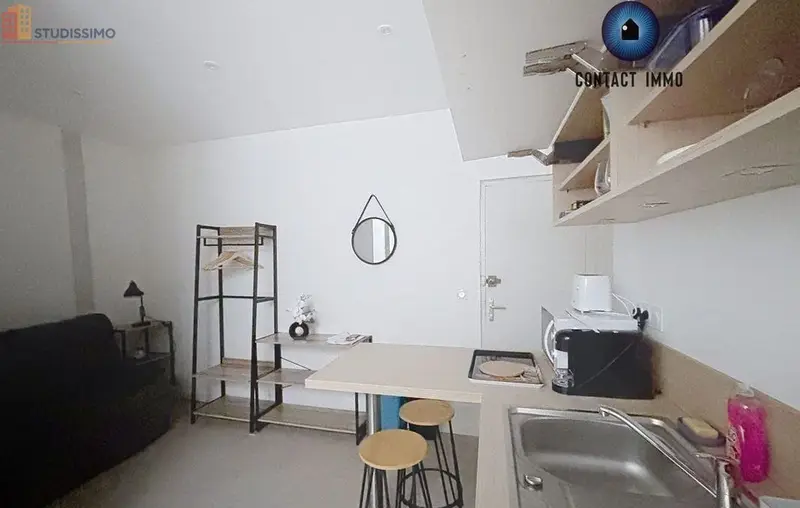 Studio meublé 14m² Brive-la-Gaillarde - Meublé, DPE D - Photo 1