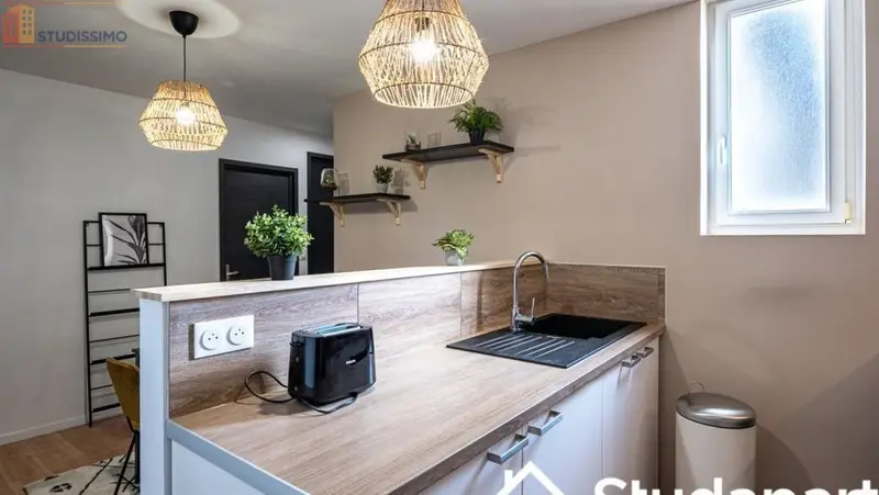 Studio meublé 11m² Dijon 21000 - Meublé, DPE A - Photo 2
