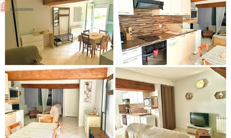 Studio meublé 35m² Is-sur-Tille - Cour, meublé - Photo 6
