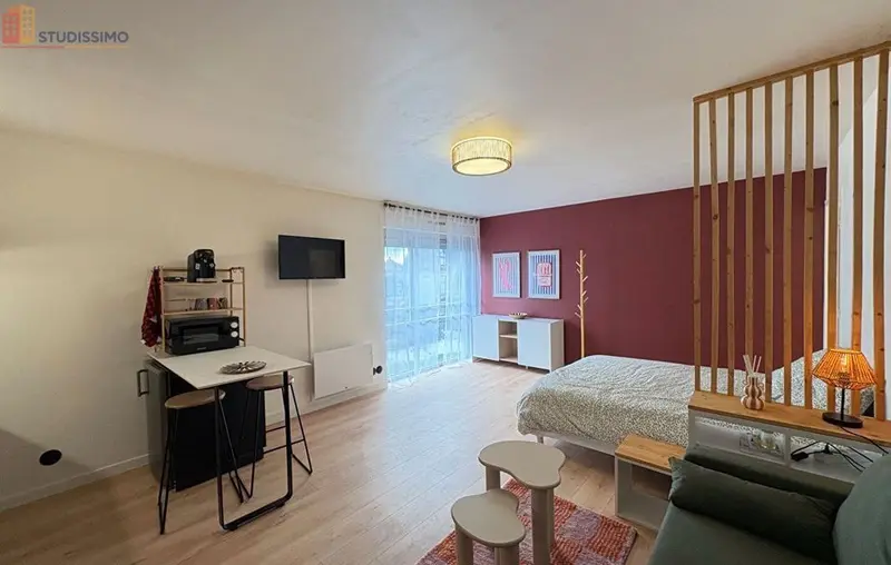 Studio meublé 29m² Saint-Brieuc - Lumineux, 4e étage - Photo 9