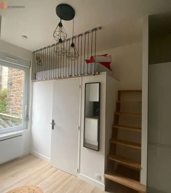 Studio meublé 9m² Saint-Brieuc - Meublé, DPE D - Photo 1