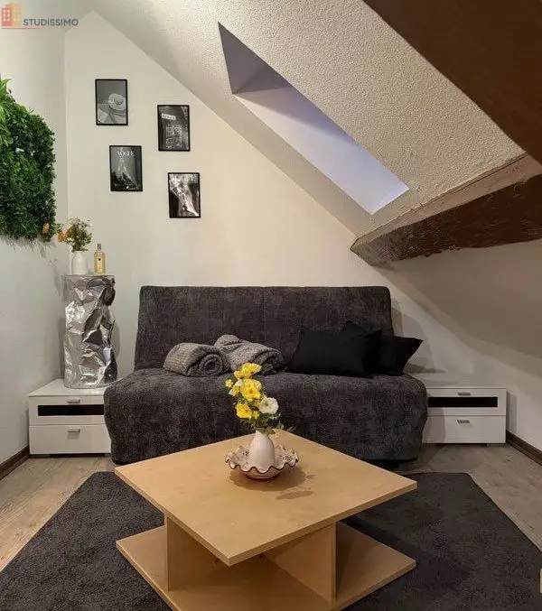 Studio meublé 16m² Montbéliard - Centre-ville, dernier étage - Photo 1