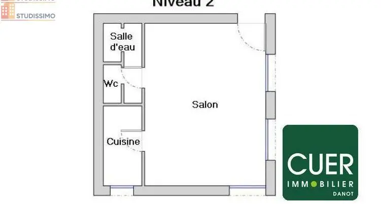 Studio 35m² Valence - DPE C, 2e étage - Photo 3