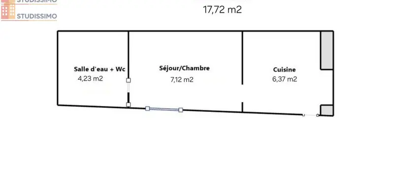 Studio 17m² Brionne - - Photo 2