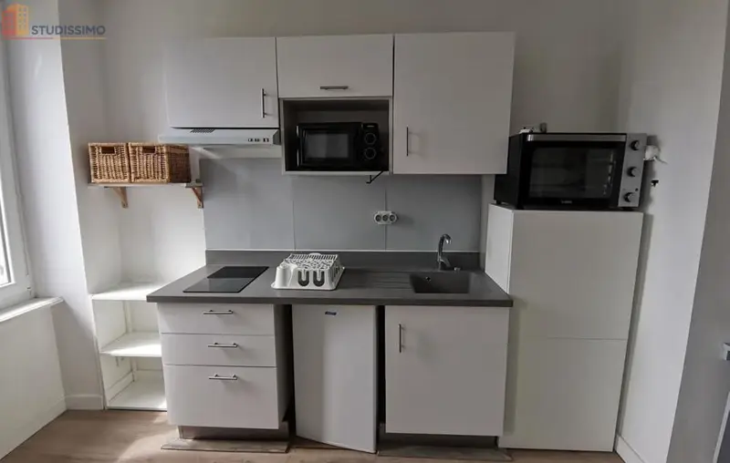 Studio meublé 18m² Brest 29200 - Lumineux, 3e étage - Photo 11