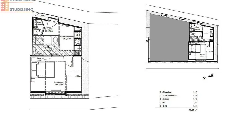 Studio meublé 20m² Quimper - Meublé, lumineux - Photo 6