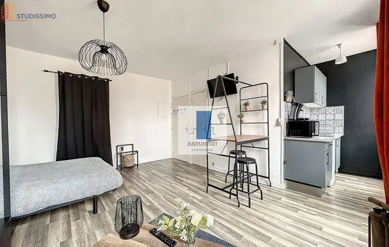 Studio meublé 25m² Brest 29200 - Meublé, DPE D - Photo 1