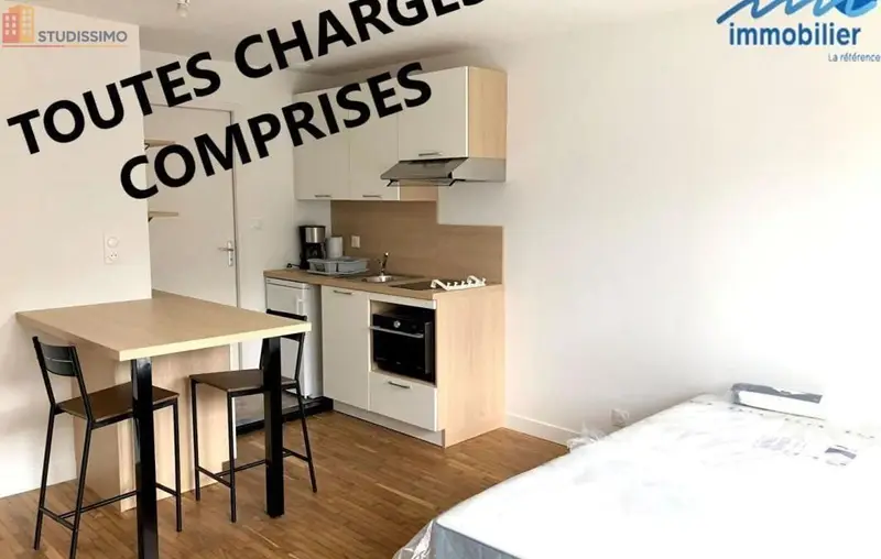 Studio meublé 21m² Brest 29200 - Meublé, DPE D - Photo 18