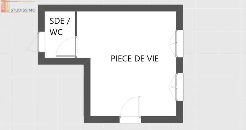 Studio meublé 21m² Brest 29200 - Meublé, DPE D - Photo 11