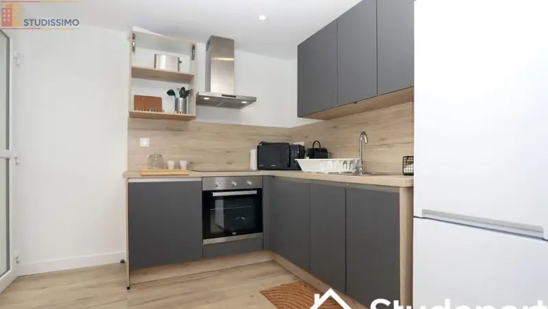 Studio meublé 13m² Brest centre - Meublé, DPE A - Photo 2