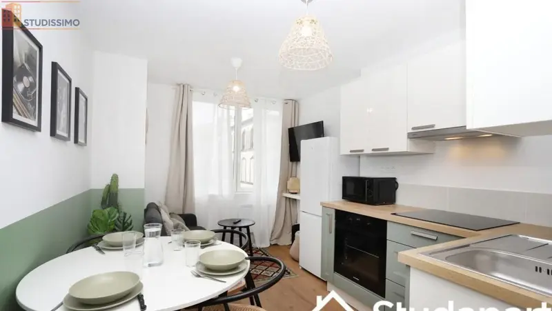 Studio meublé 11m² Brest 29200 - Meublé, DPE A - Photo 2