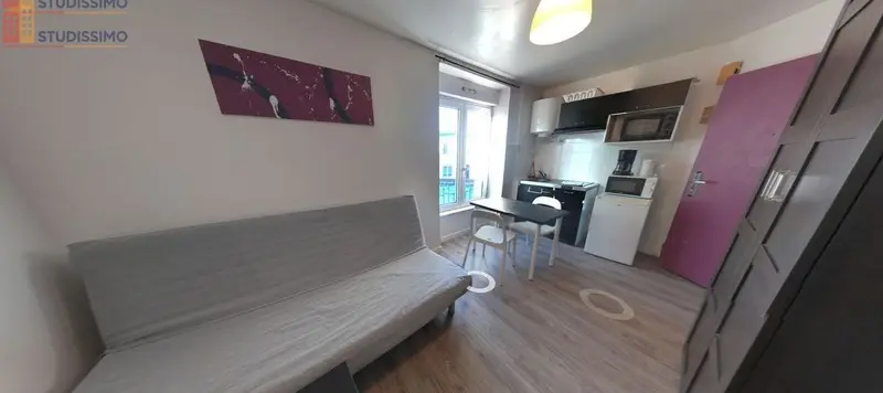 Studio meublé 18m² Brest centre - Proche facs, lumineux - Photo 4