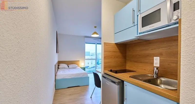 Studio meublé 22m² Brest 29200 - Résidence sécurisée - Photo 15