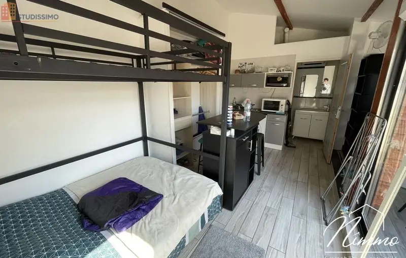 Studio meublé 22m² Nîmes centre - Meublé, 2e étage - Photo 5