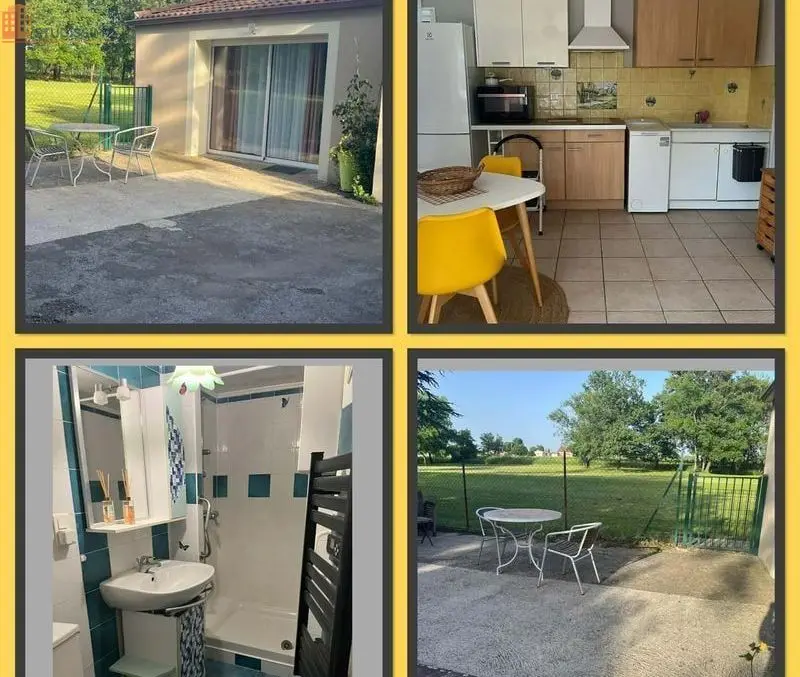 Studio meublé 30m² Saint-Hilaire-de-Brethmas - Calme, lumineux - Photo 2