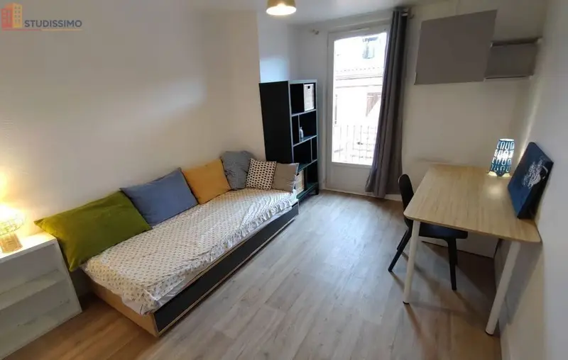 Studio meublé 22m² Toulouse 31000 - Lumineux, balcon - Photo 2