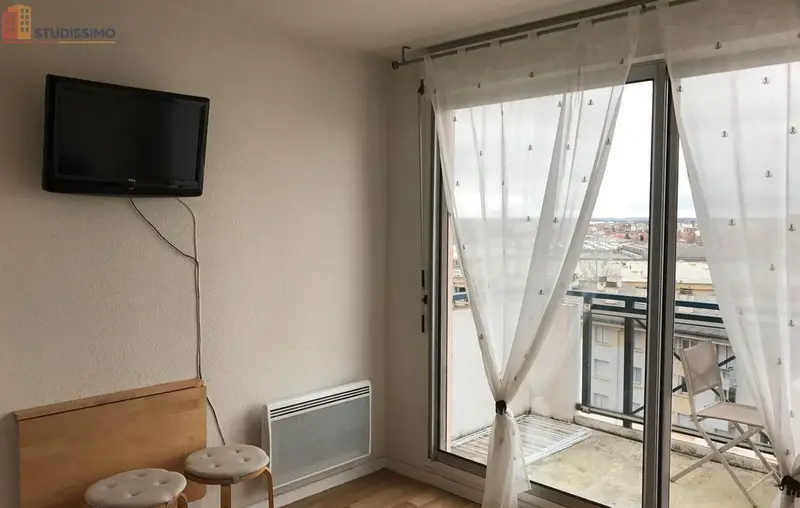 Studio meublé 17m² Toulouse 31200 - Balcon, parking - Photo 4