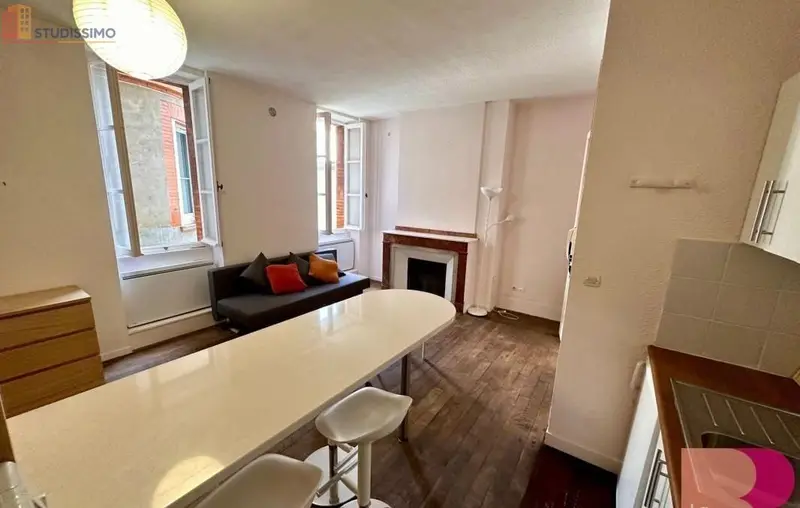 Studio meublé 32m² Toulouse centre - Lumineux - Photo 2