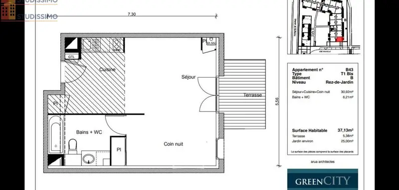 Studio 37m² Toulouse 31100 - Lumineux, DPE A - Photo 4