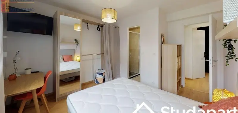 Studio meublé 13m² Toulouse 31400 - DPE A, calme - Photo 1