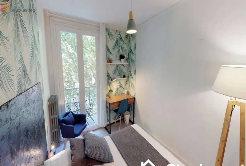 Studio meublé 10m² Toulouse 31000 - En étage élevé, lumineux - Photo 2