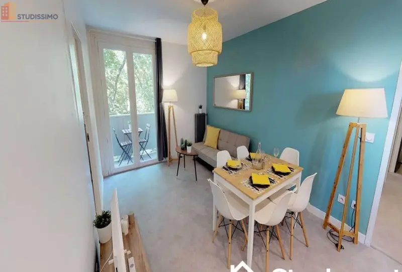Studio meublé 10m² Toulouse 31000 - En étage élevé, lumineux - Photo 1