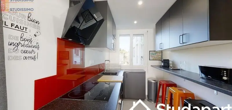 Studio meublé 11m² Toulouse 31100 - Meublé, DPE D - Photo 3