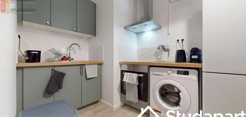 Studio meublé 11m² Blagnac - Meublé, DPE A - Photo 8