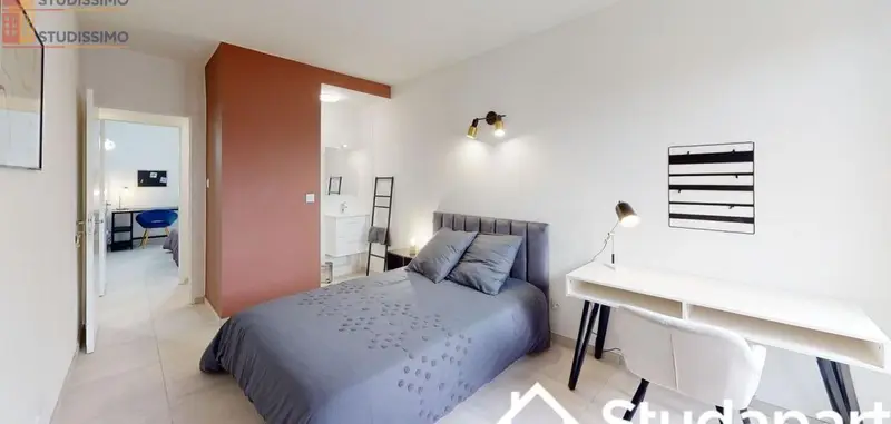 Studio meublé 13m² Toulouse 31500 - Calme, 2e étage - Photo 3