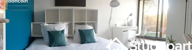 Studio meublé 11m² Toulouse 31100 - Calme, lumineux - Photo 2